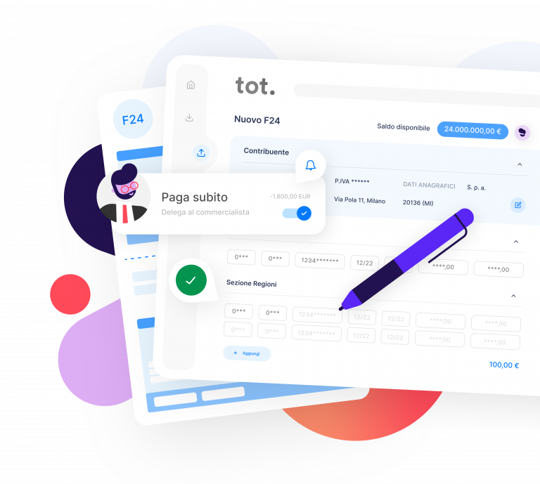 Tot integra il pagamento degli F24