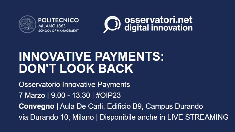Osservatorio Innovative Payments: focus sui player dei pagamenti digitali