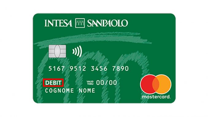 Carta di debito Intesa San Paolo circuito Mastercard