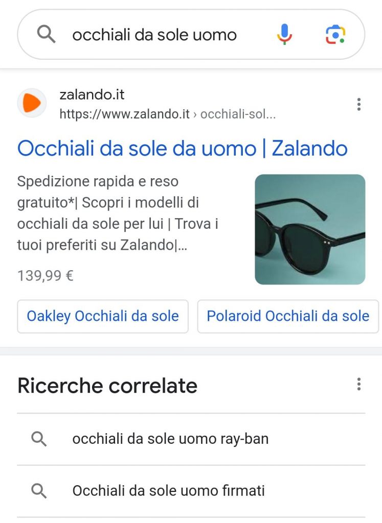 Quando cerchiamo su google 